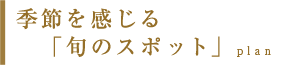 季節を感じる旬のスポット