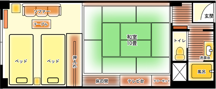 客室平面図