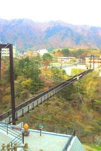 写真は「鬼怒楯岩大吊橋」