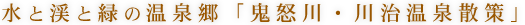 水と渓と緑の温泉郷「鬼怒川・川治温泉散策」
